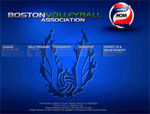 Tablet Screenshot of bostonvolleyball.com